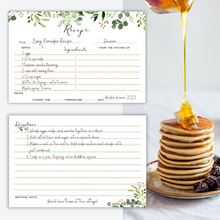 Load image into Gallery viewer, Bridal Shower Recipe Cards - set of 30