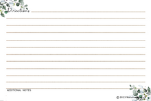 Load image into Gallery viewer, Bridal Shower Recipe Cards - set of 30