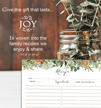 Load image into Gallery viewer, Recipe Cards - Modern Christmas set/15