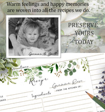 Load image into Gallery viewer, Recipe Cards - Custom Portrait Sketch set/20