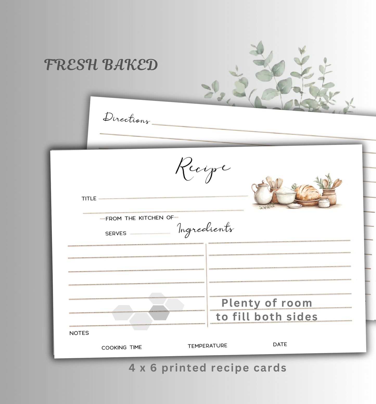 Recipe Cards - Fresh Baked