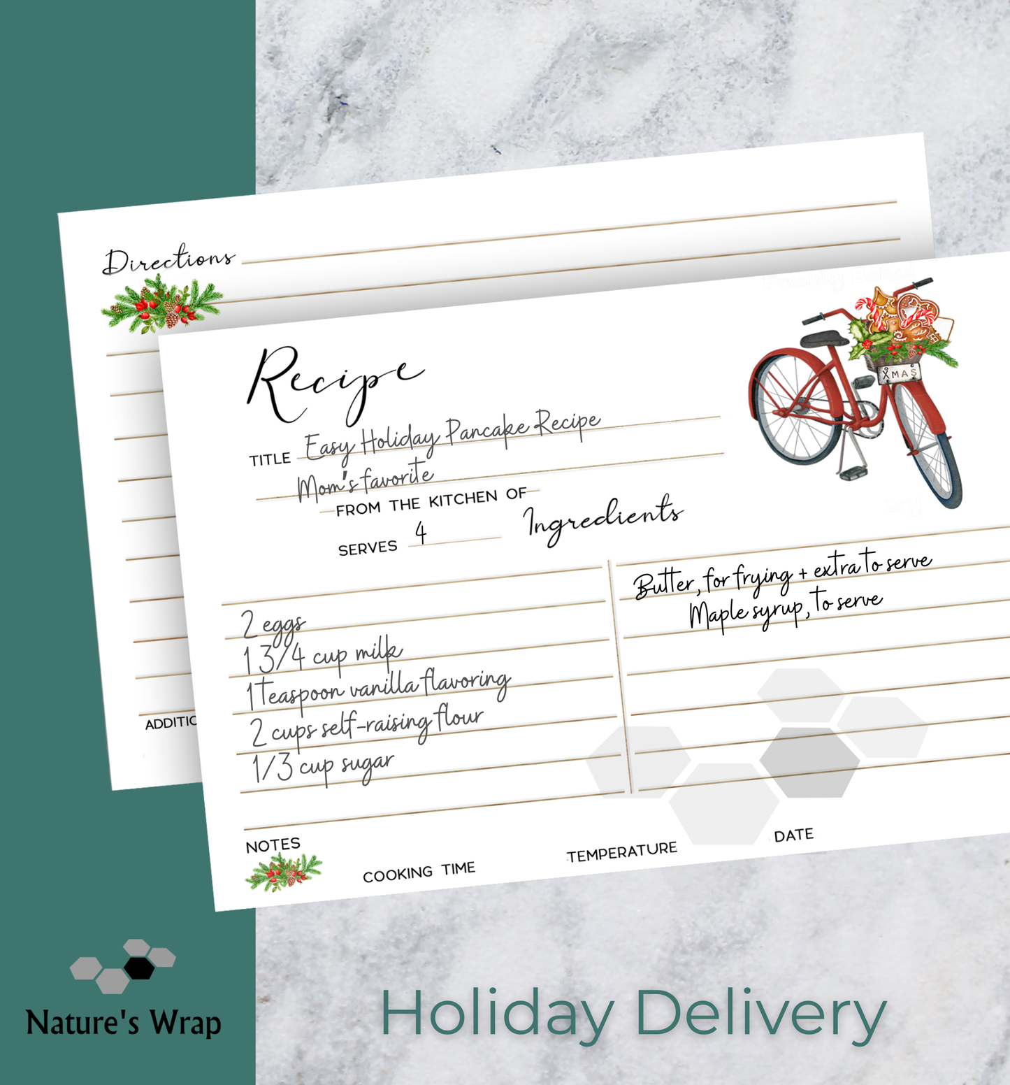 Recipe Cards - Holiday Delivery
