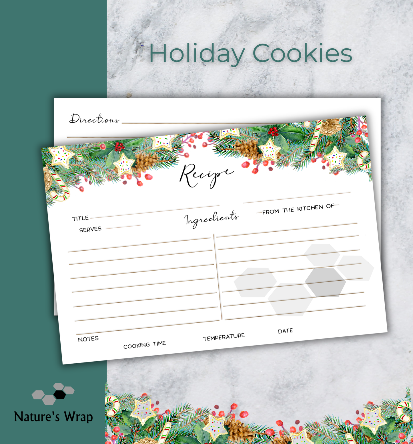 Recipe Cards - Holiday Cookie