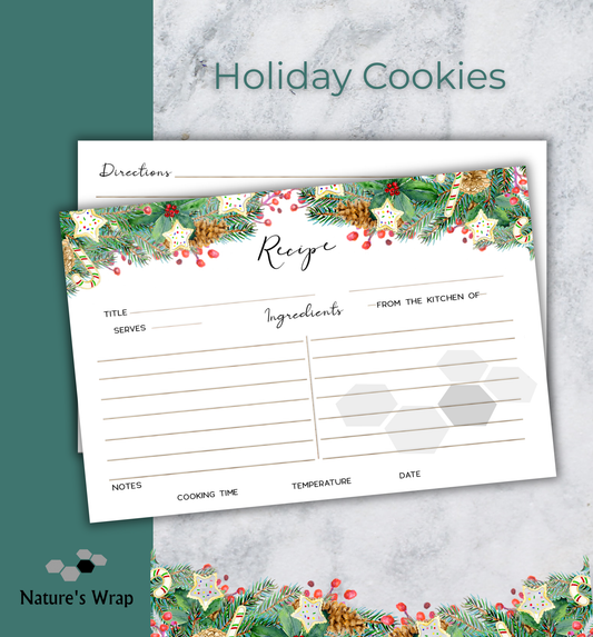Recipe Cards - Holiday Cookie