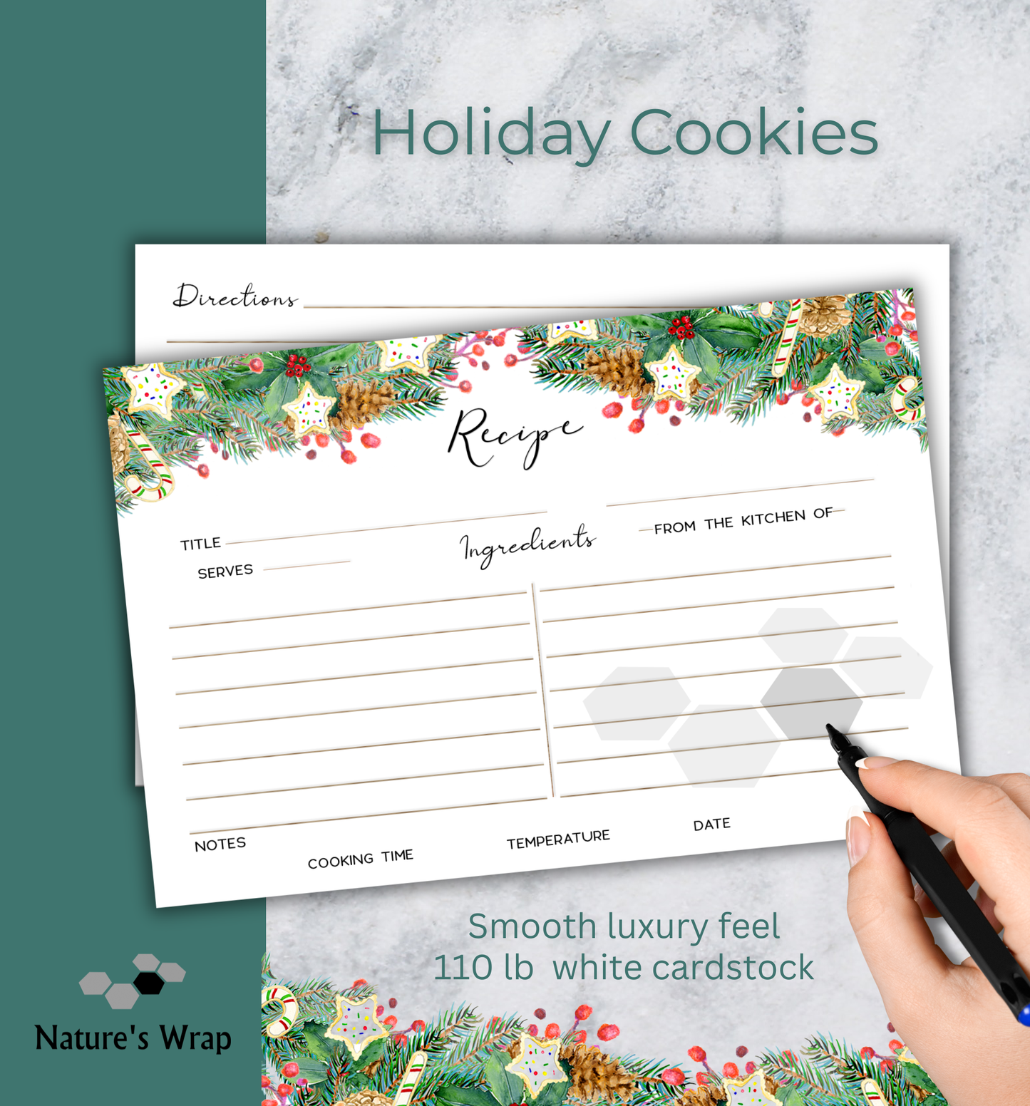 Recipe Cards - Holiday Cookie