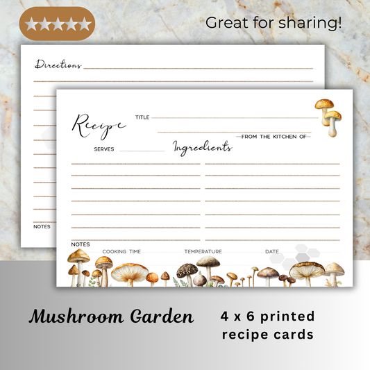 Recipe Cards - Mushroom