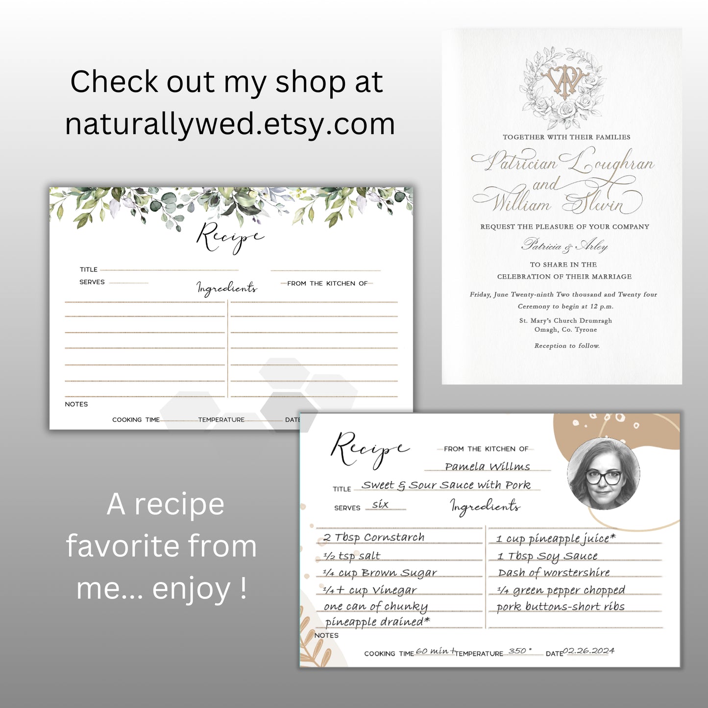 Recipe Cards - Mushroom