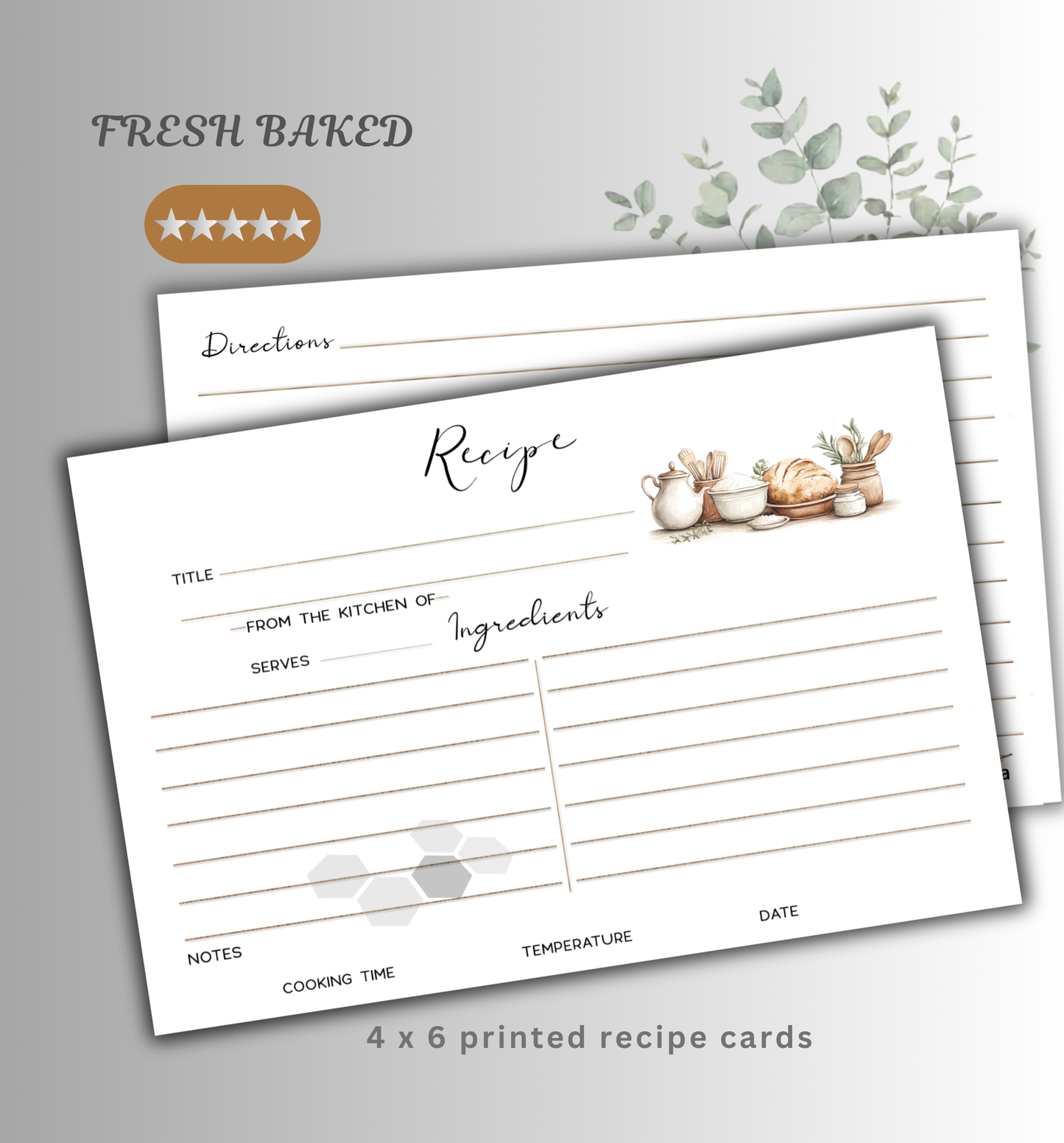 Recipe Cards - Fresh Baked