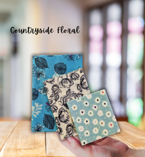 Load image into Gallery viewer, Beeswax Wraps Countryside Floral Set/3
