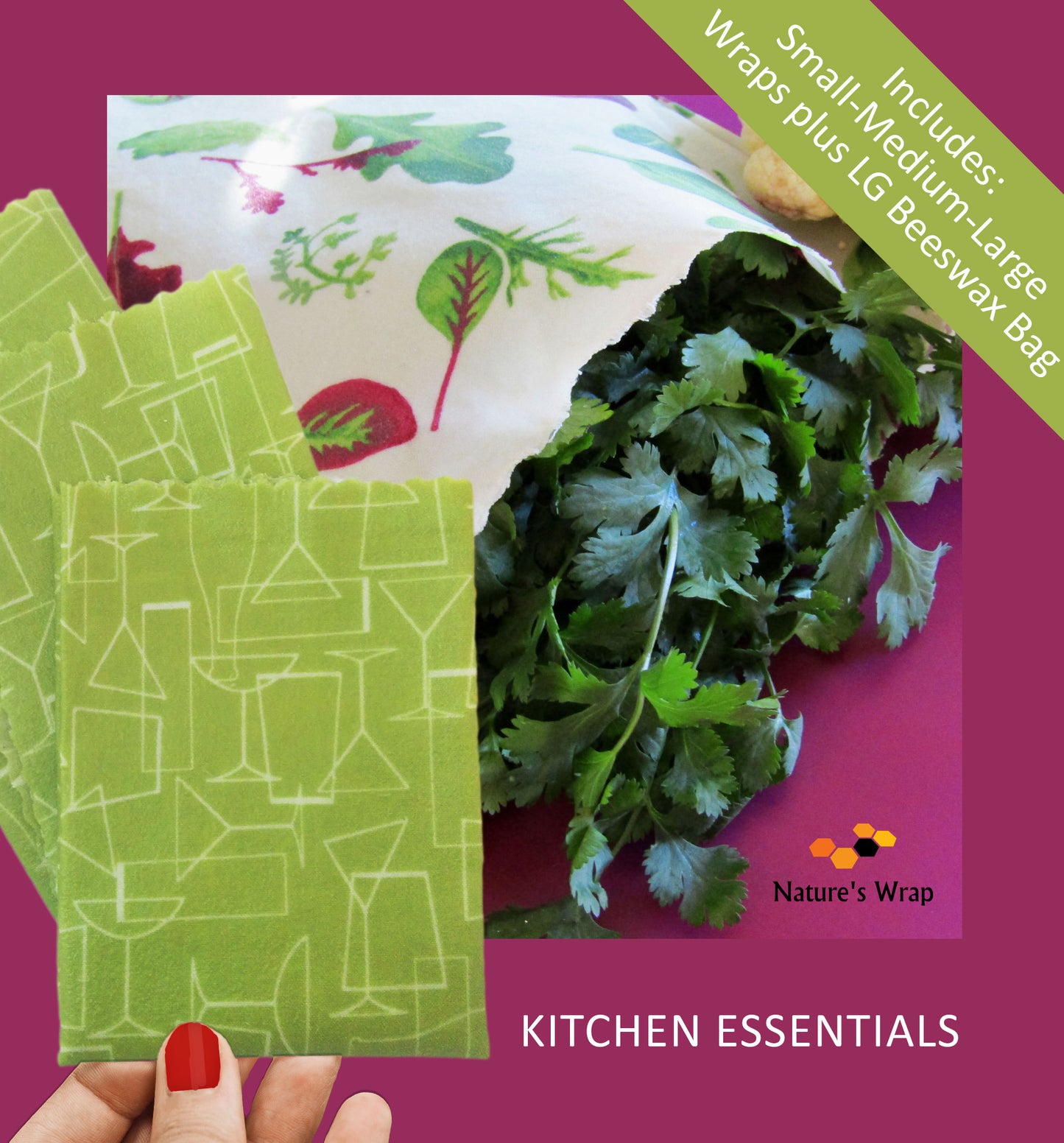 Beeswax Bag-Lettuce Mix
