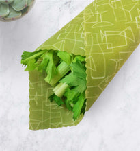 Load image into Gallery viewer, Beeswax Food Wrap - Garden Greens set/3
